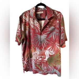 Tommy Bahama Tropical Red and Green Men's Shirt size M